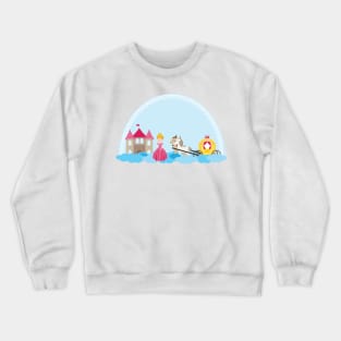 Unicorn and princess 2 Crewneck Sweatshirt